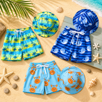 Thumbnail for Beach Set – Fargerikt og stilig – Badebukser med mønster og hatt