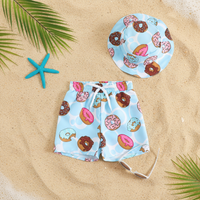 Thumbnail for Beach Set – Fargerikt og stilig – Badebukser med mønster og hatt
