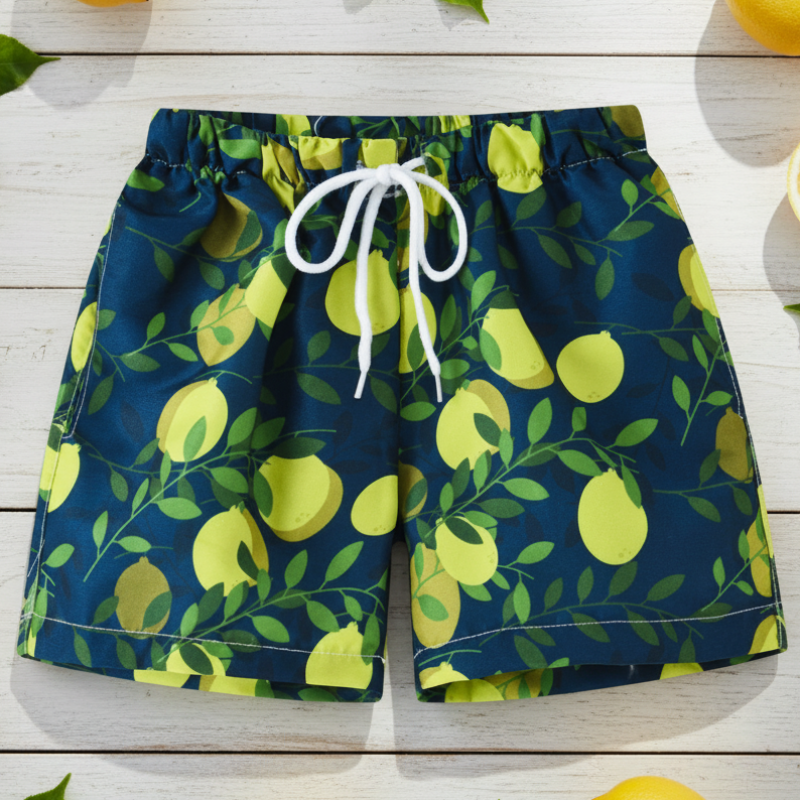 Beach Shorts – Lett og lekent – Tropisk badebukse for barn