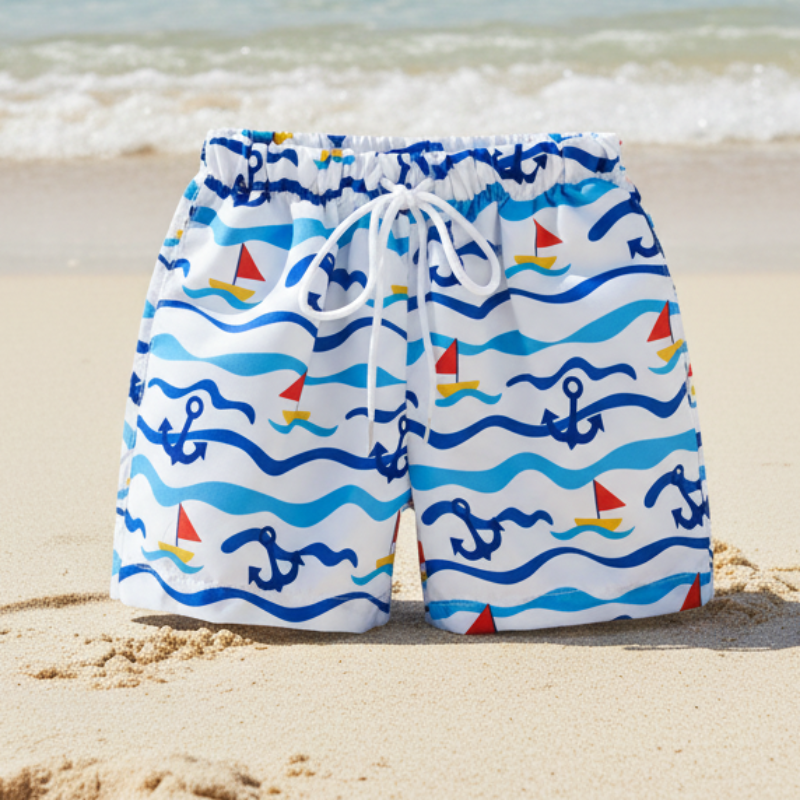 Beach Shorts – Lett og lekent – Tropisk badebukse for barn