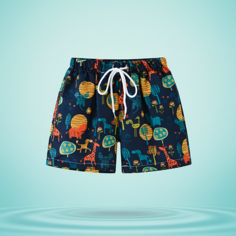 Beach Shorts – Lett og lekent – Tropisk badebukse for barn