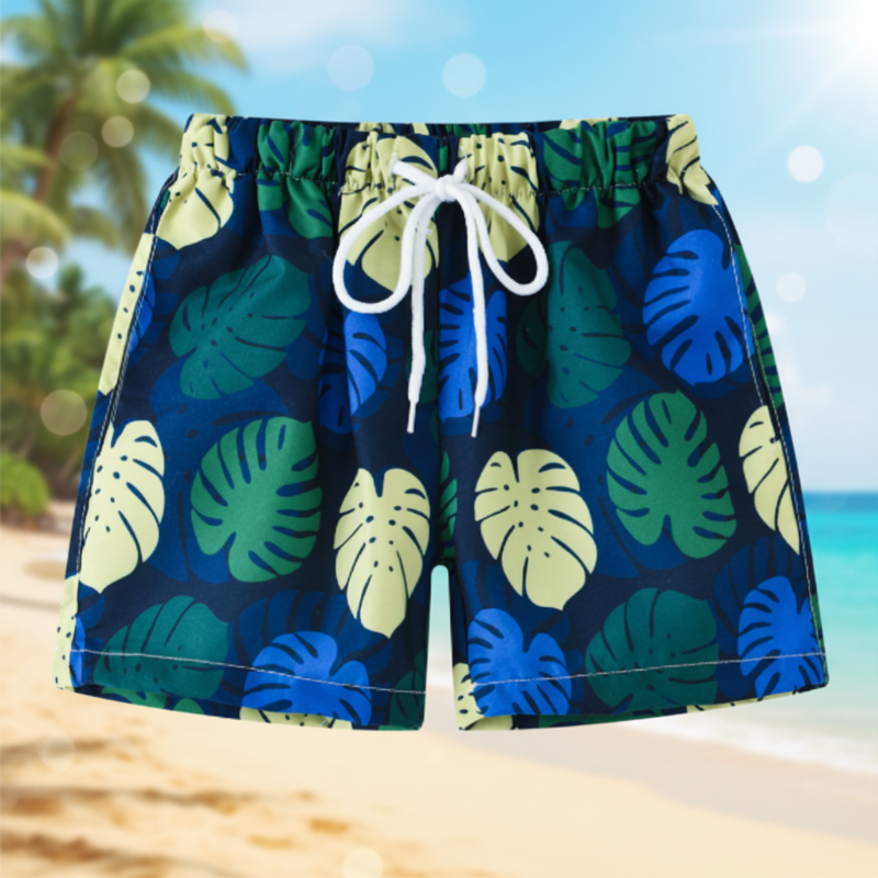 Beach Shorts – Lett og lekent – Tropisk badebukse for barn