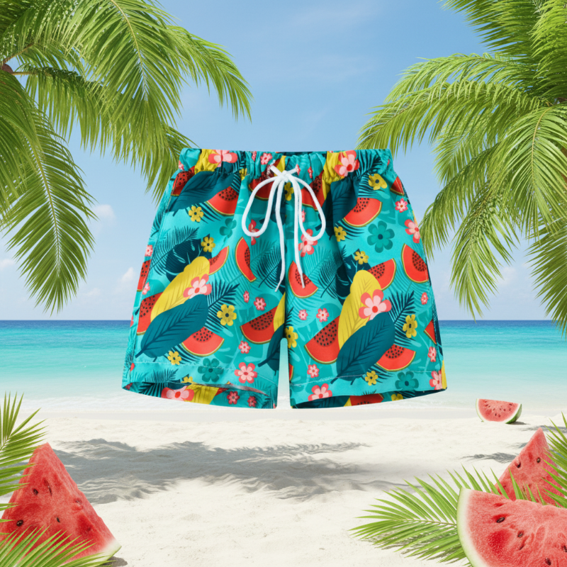 Beach Shorts – Lett og lekent – Tropisk badebukse for barn