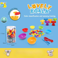 Thumbnail for Rainbow Teddy Bears Toys™ - Pedagogisk og kreativt - Regnbue- og tellebjørner