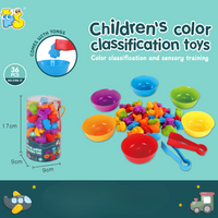 Thumbnail for Rainbow Teddy Bears Toys™ - Pedagogisk og kreativt - Regnbue- og tellebjørner