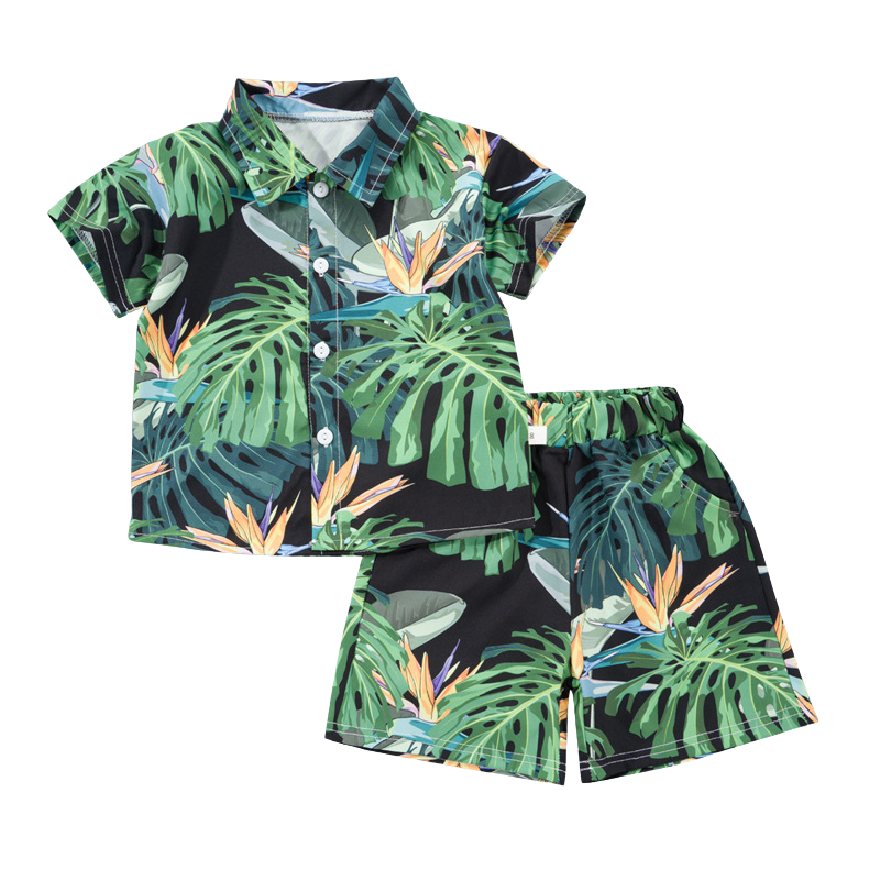 Mini Fashion - Frisk og munter - Blomstret guttesett