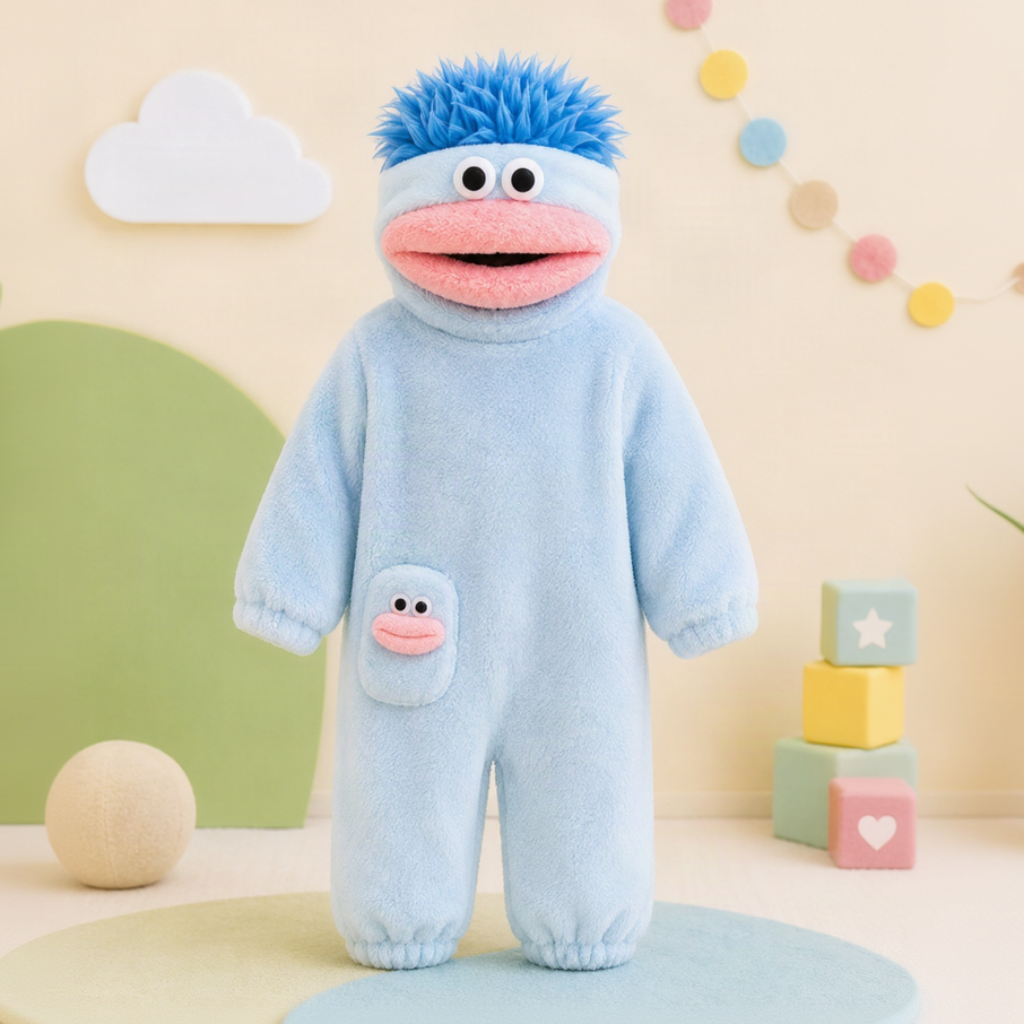LittleMonster – Komfortabel og søt – barnedrakt med morsomt monstermotiv