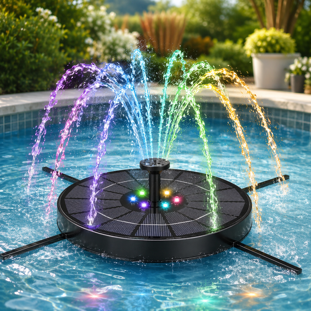 Solar LED Fountain Toy – Lekent og interaktivt – Vannleketøyfontene