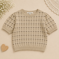 Thumbnail for Girls Summer Fashion Top – Luftig og behagelig – Vintage-top for jenter