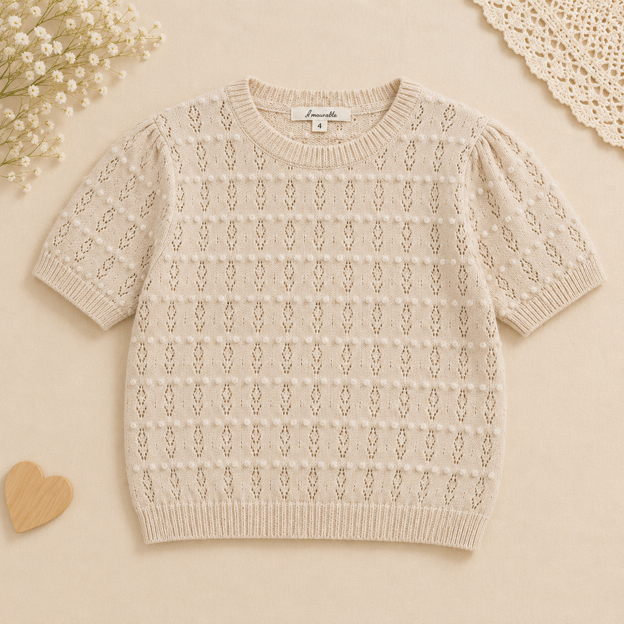 Girls Summer Fashion Top – Luftig og behagelig – Vintage-top for jenter