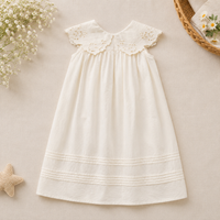 Thumbnail for Lace Stitching Dress – Elegant og komfortabelt – Blonder og sømmer