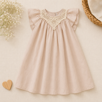 Thumbnail for Lace Stitching Dress – Elegant og komfortabelt – Blonder og sømmer