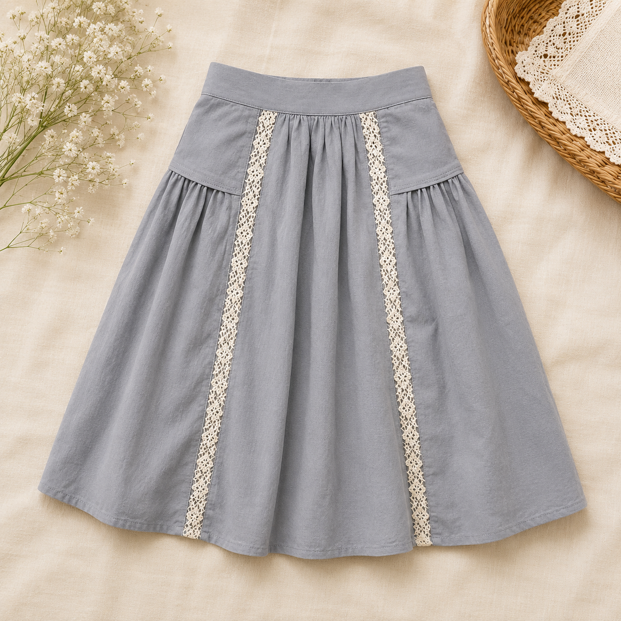 Chic Skirt & Wide Leg Pants – Elegant & Komfort – Løst sittende barneklær