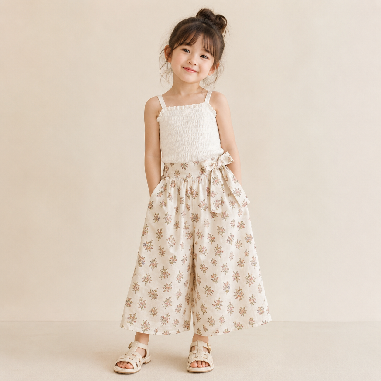 Chic Skirt & Wide Leg Pants – Elegant & Komfort – Løst sittende barneklær
