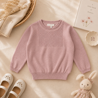 Thumbnail for Thin Cotton Pullover – Lys & Komfort – Strikket barnegenser