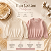 Thin Cotton Pullover – Lys & Komfort – Strikket barnegenser
