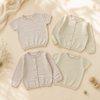 Knit Top & Cardigan – Mykt og behagelig – Strikket skjorte og vest