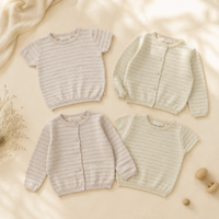 Thumbnail for Knit Top & Cardigan – Mykt og behagelig – Strikket skjorte og vest