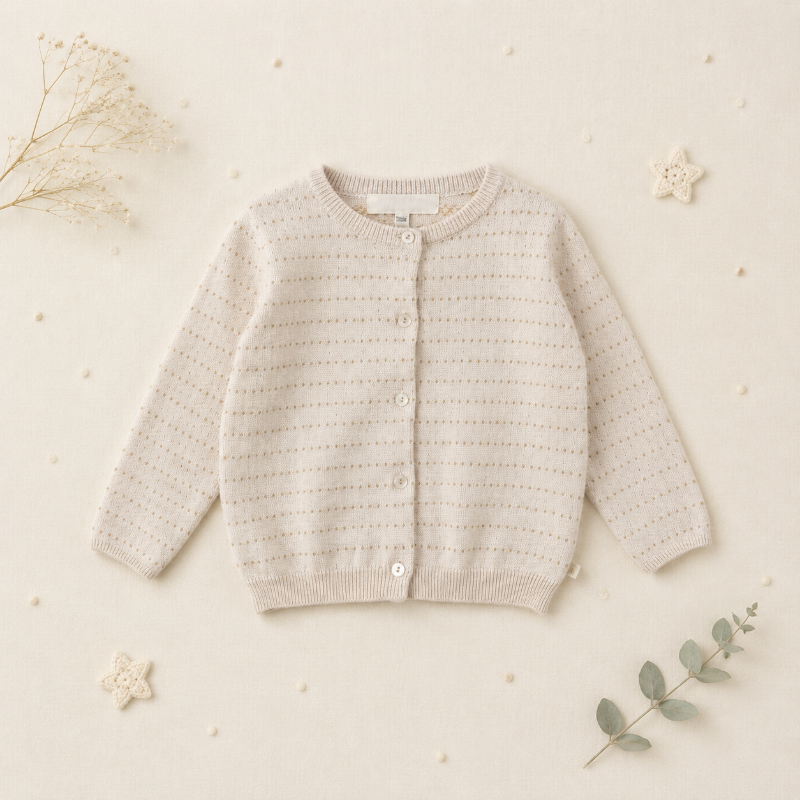 Knit Top & Cardigan – Mykt og behagelig – Strikket skjorte og vest