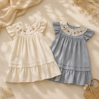 Thumbnail for Princess Dress – Stilig og komfortabel – Kjole med brodert krage