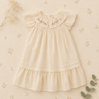 Thumbnail for Princess Dress – Stilig og komfortabel – Kjole med brodert krage