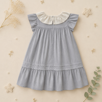 Thumbnail for Princess Dress – Stilig og komfortabel – Kjole med brodert krage