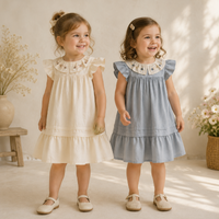 Thumbnail for Princess Dress – Stilig og komfortabel – Kjole med brodert krage