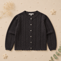 Thumbnail for Buttoned Cardigan – Myk og behagelig – Strikket barnevest