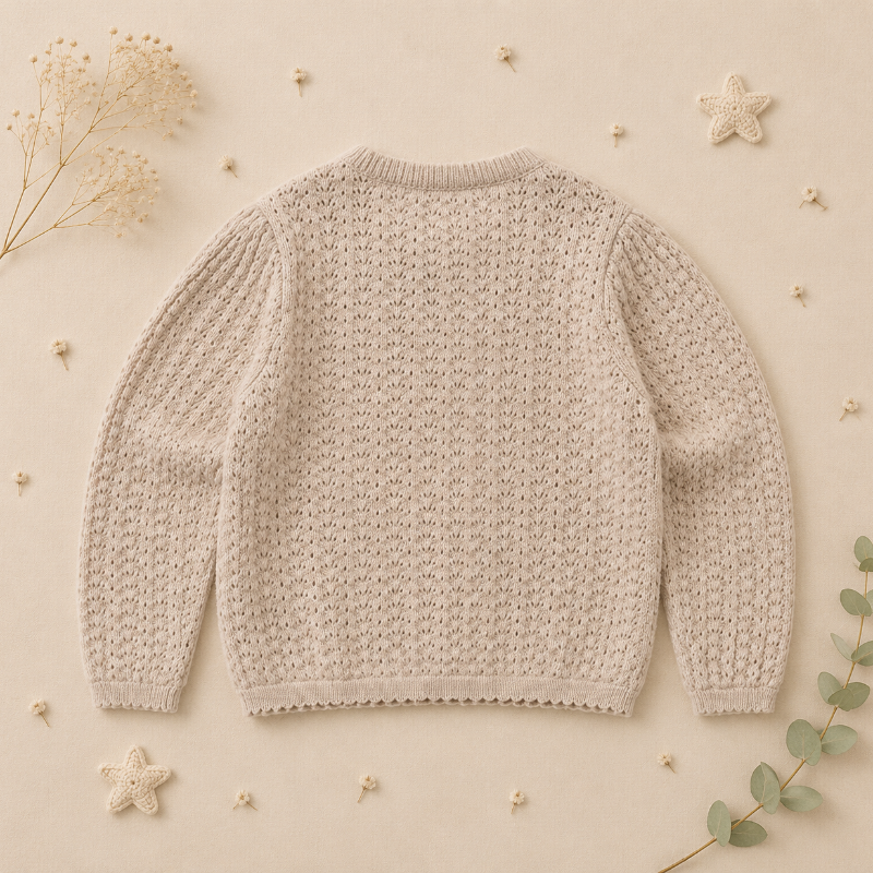 Buttoned Cardigan – Myk og behagelig – Strikket barnevest