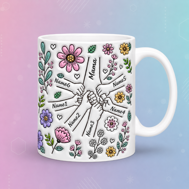 Personalized Kids Name Mug – En unik morsdagsgave – Personlig kopp