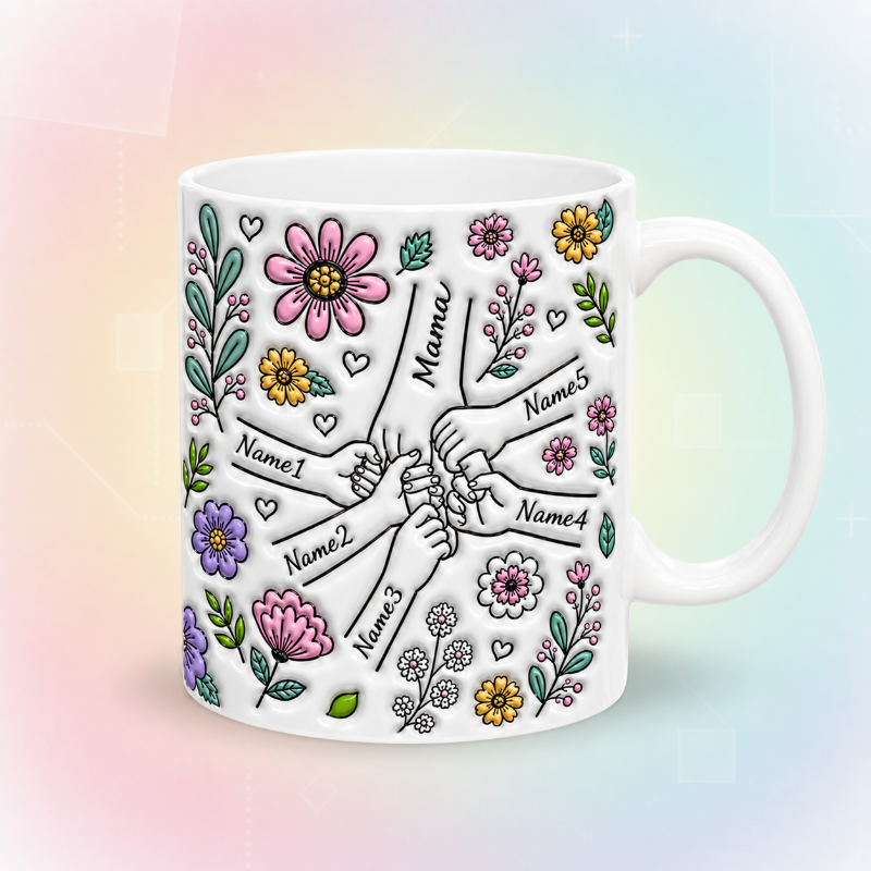 Personalized Kids Name Mug – En unik morsdagsgave – Personlig kopp