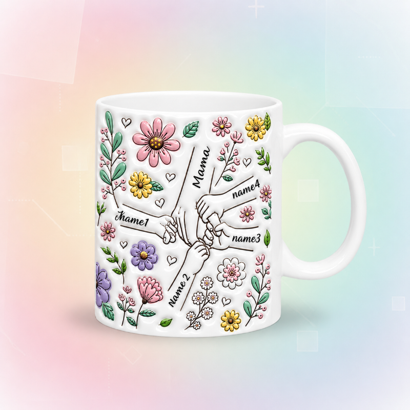 Personalized Kids Name Mug – En unik morsdagsgave – Personlig kopp