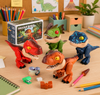 Dinosaur Stationery Toy – Kreativt og lærerikt – 5-i-1 skrivebordsett