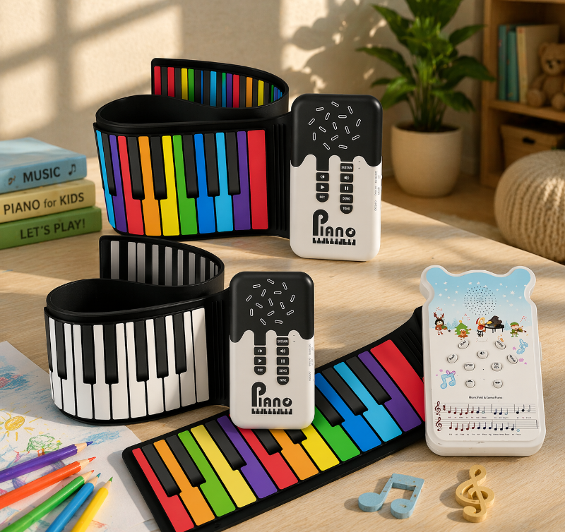 Roll-up Piano Keyboard – Kreativt og lærerikt – sammenleggbart piano