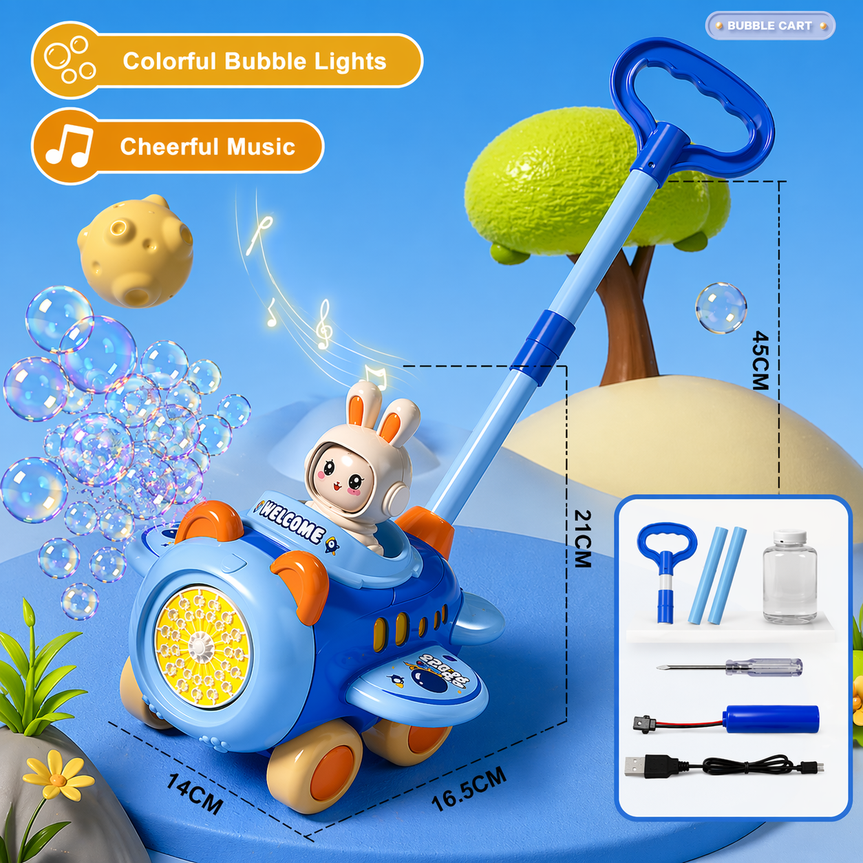 Bubble Blower – Lekent og morsomt – Boblebil