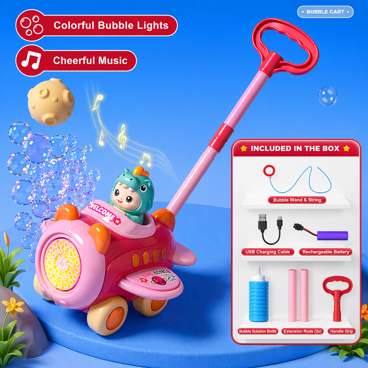 Bubble Blower – Lekent og morsomt – Boblebil