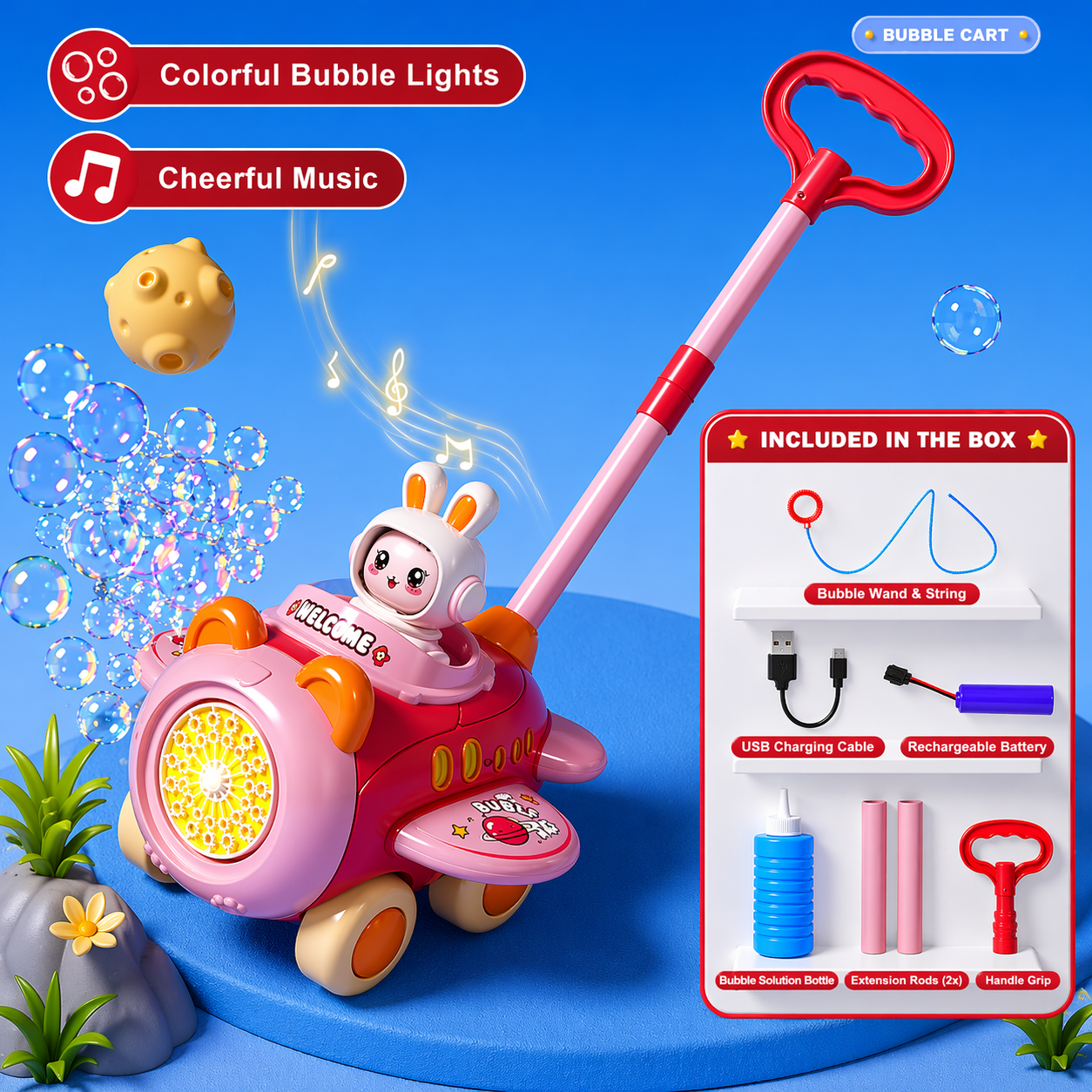 Bubble Blower – Lekent og morsomt – Boblebil