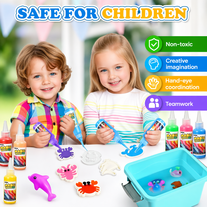 Magic Gel Water Beads – Kreativt & sanselig – Lekesett for å forme vann