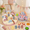 Wooden Cake Cutting Toy – Kreativitet og rollespill – Bursdagskake i tre
