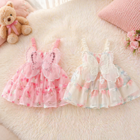 Thumbnail for Girls Butterfly Dress – Søt og luftig – barnekjole