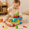 Montessori Animal Matching Toy – Lærerikt og interaktivt – Pussel-lekebil