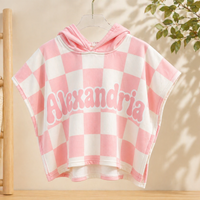 Thumbnail for Personalized Hooded Towel – Myk og unik – Personlig badekåpe til barn