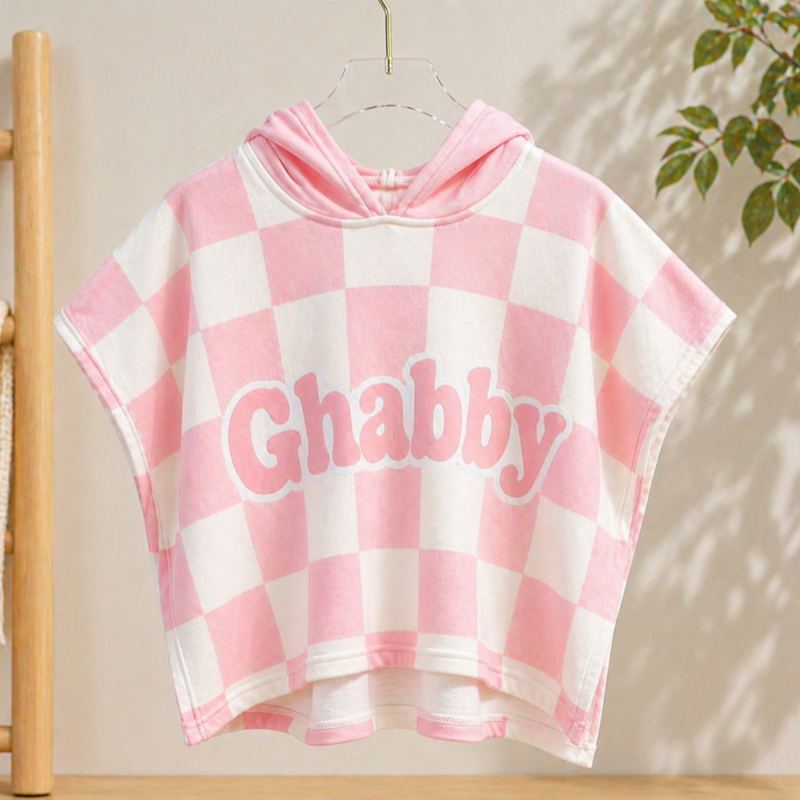 Personalized Hooded Towel – Myk og unik – Personlig badekåpe til barn