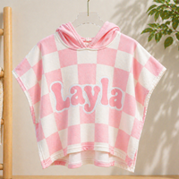 Thumbnail for Personalized Hooded Towel – Myk og unik – Personlig badekåpe til barn