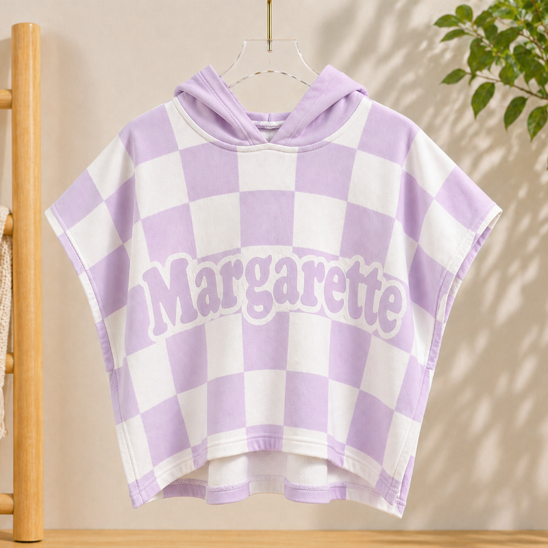 Personalized Hooded Towel – Myk og unik – Personlig badekåpe til barn