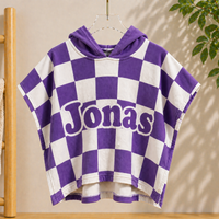 Thumbnail for Personalized Hooded Towel – Myk og unik – Personlig badekåpe til barn