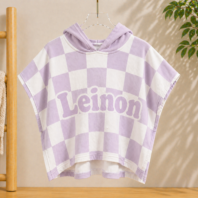 Personalized Hooded Towel – Myk og unik – Personlig badekåpe til barn