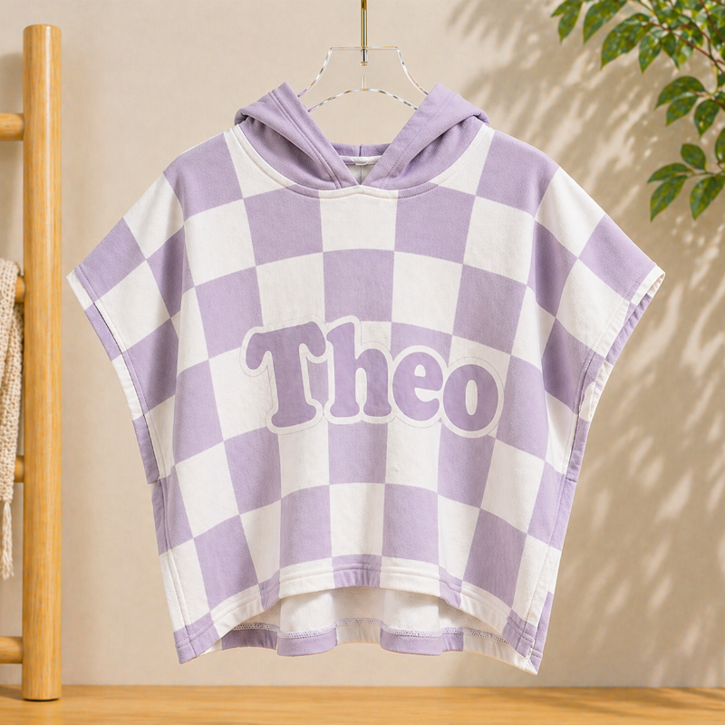 Personalized Hooded Towel – Myk og unik – Personlig badekåpe til barn