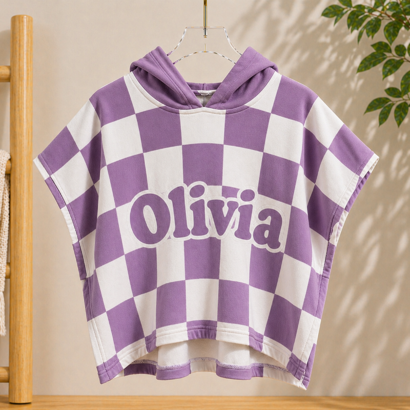 Personalized Hooded Towel – Myk og unik – Personlig badekåpe til barn