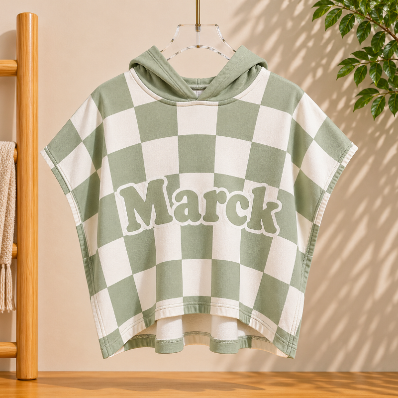 Personalized Hooded Towel – Myk og unik – Personlig badekåpe til barn